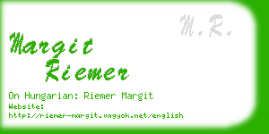 margit riemer business card
